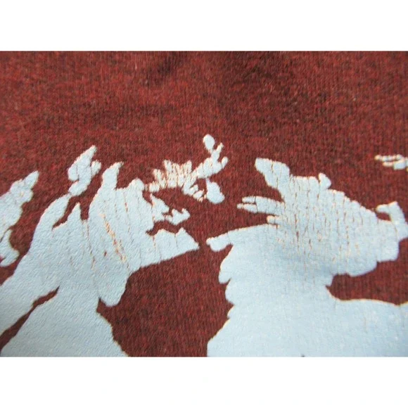 Vintage 90s Y2K Embroidered Oregon Trails Hoodie Sweatshirt Men L Brown Heavy - Picture 5 of 8